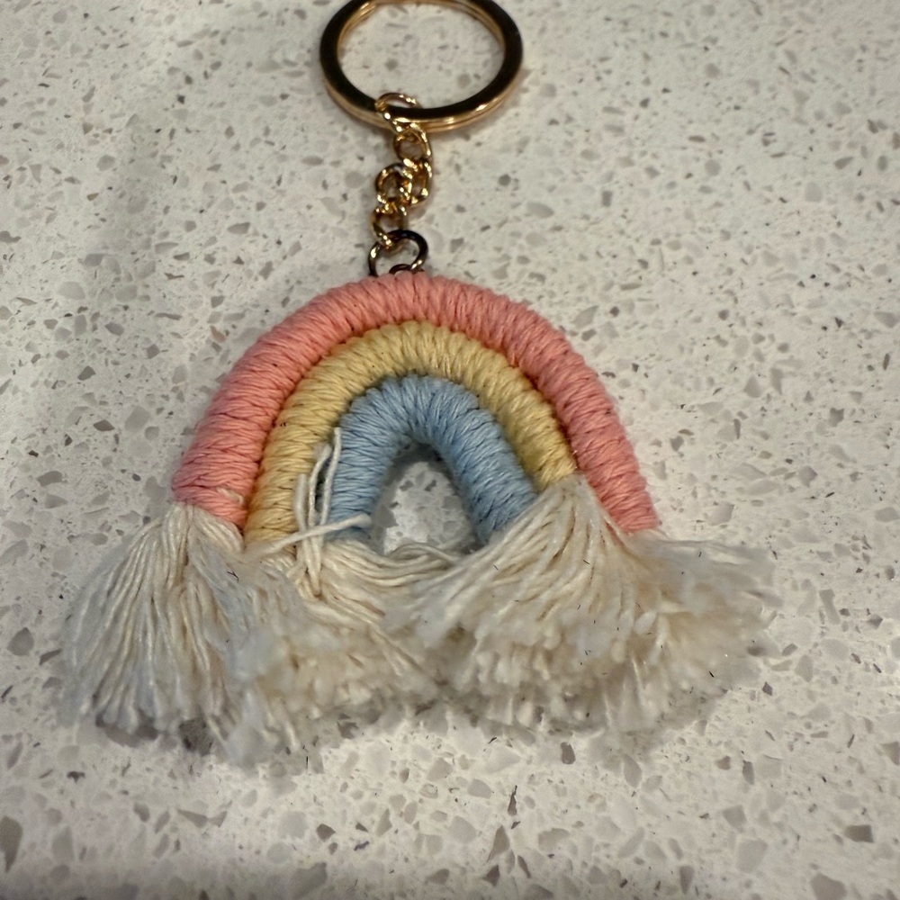 Colorful Rainbow Keychain boho